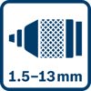 Metal chuck 1.5 - 13.0 mm