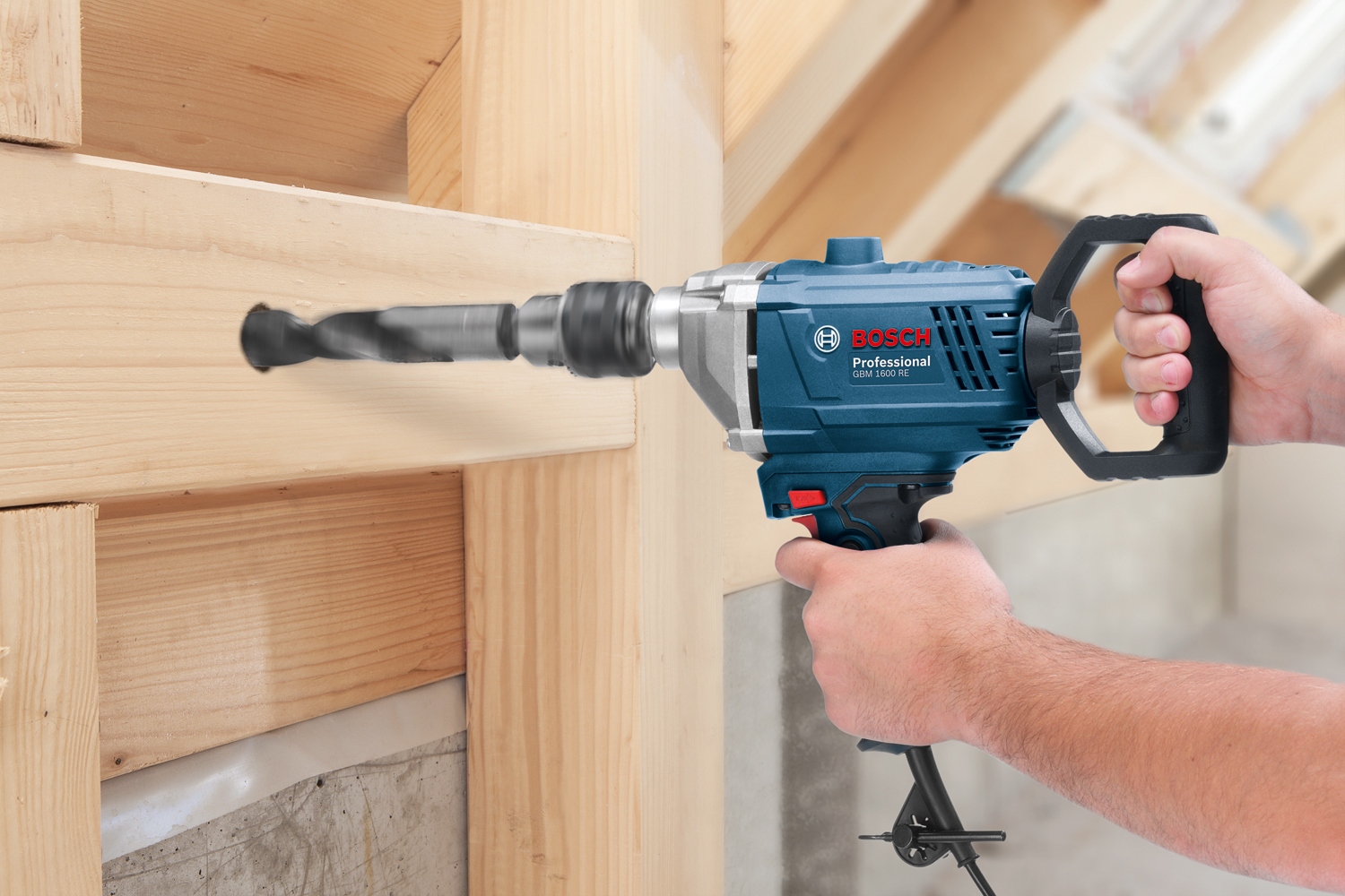 Perceuse D'angle Bosch Professional GBM 1600 RE - 850W - Pour Perçage Précis