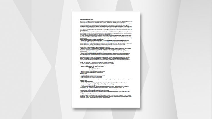 A white sheet of paper with black text on a gray background.