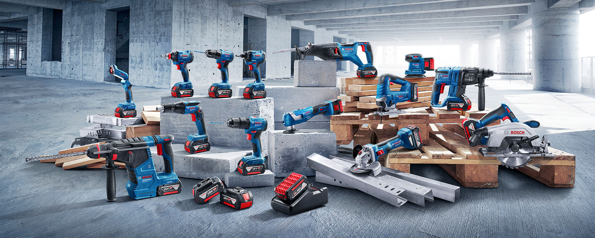 BOSCH 18V PROFESSIONAL CORDLESS POWER TOOLS