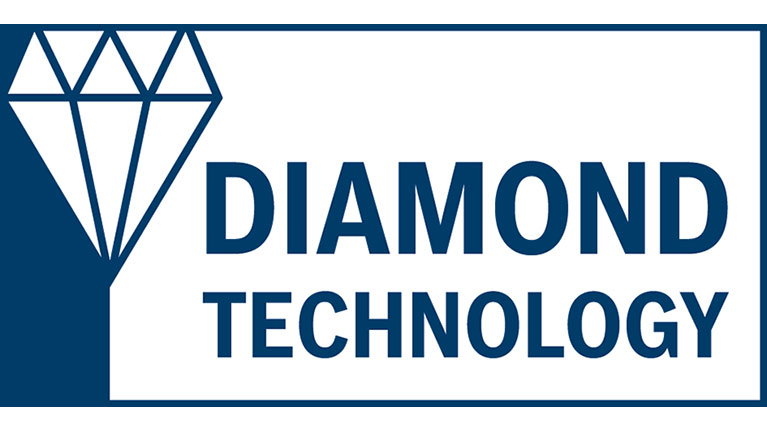 Logo with diamond symbol and "DIAMOND TECHNOLOGY" in blue.