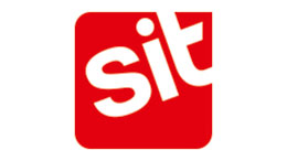 SIT logo in red with white lettering on a red background.